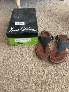 Sam Edelman Leather Sandals Womens 8.5 like new flawless with box